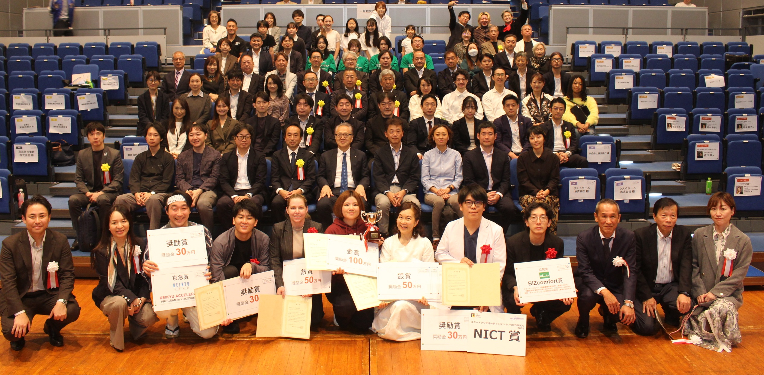 スタートアップオーディション in YOKOSUKA 2026 最終審査会の集合写真